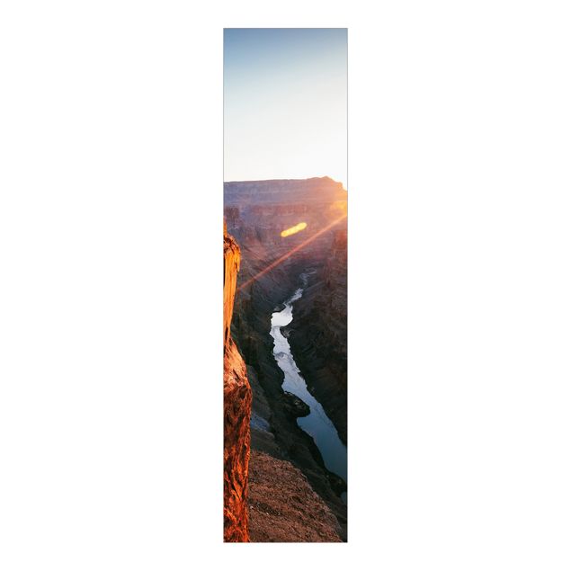 Tende a pannello scorrevoli con paesaggio Sole nel Grand Canyon