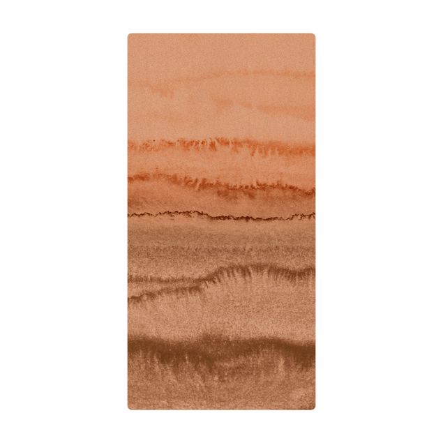 Tappetino di sughero - Gioco di colori fragore delle onde in seppia - Formato verticale 1:2
