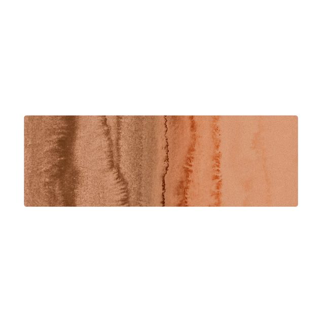 Tappetino di sughero - Gioco di colori fragore delle onde in seppia - Formato orizzontale 3:1