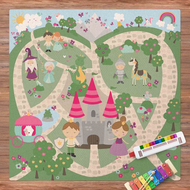 Decorazioni camera bambini Il paese delle meraviglie - Il sentiero per il castello