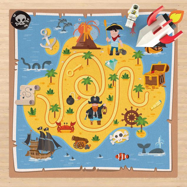 tappeti gioco Pirati - Alla ricerca del tesoro