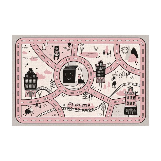 tappeto bagno antracite Scandinavia - La città rosa