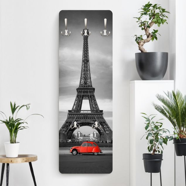 Appendiabiti pannello con architettura e skylines Spot su Parigi