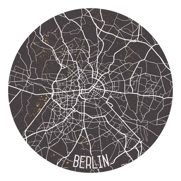 Carte da parati moderne Mappa della città di Berlino - Retrò