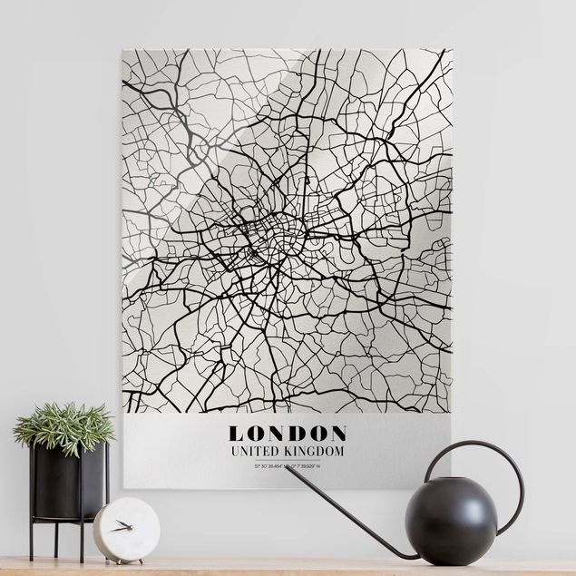Quadro Londra Mappa di Londra - Classica