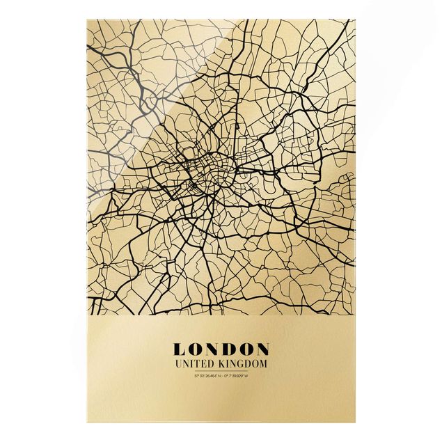 Quadri moderni per arredamento Mappa di Londra - Classica