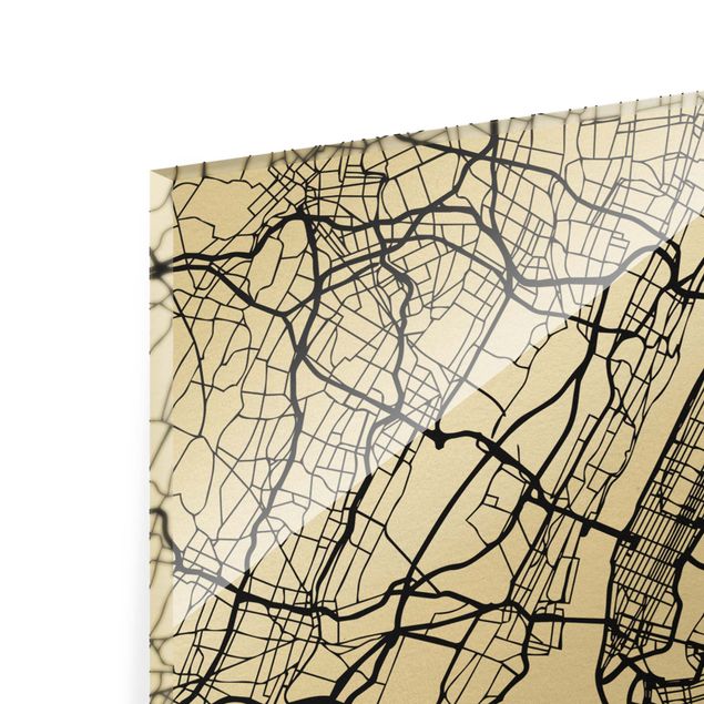 Quadri Mappa di New York - Classica