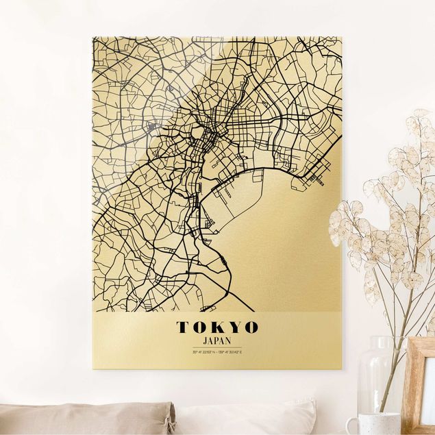 Quadri Tokyo Mappa di Tokyo - Classica
