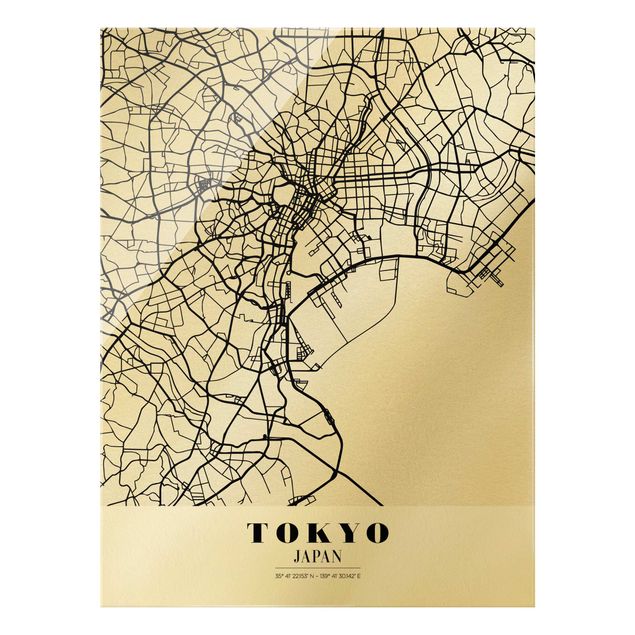 Quadri Mappa di Tokyo - Classica