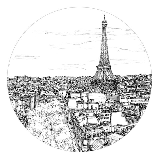 Carta da parati moderna Città studio - Parigi