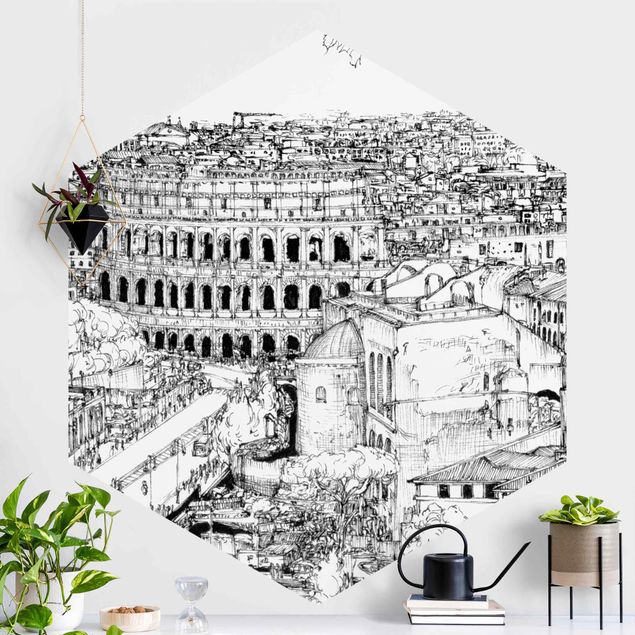 Carta parati adesiva Studio della città - Roma