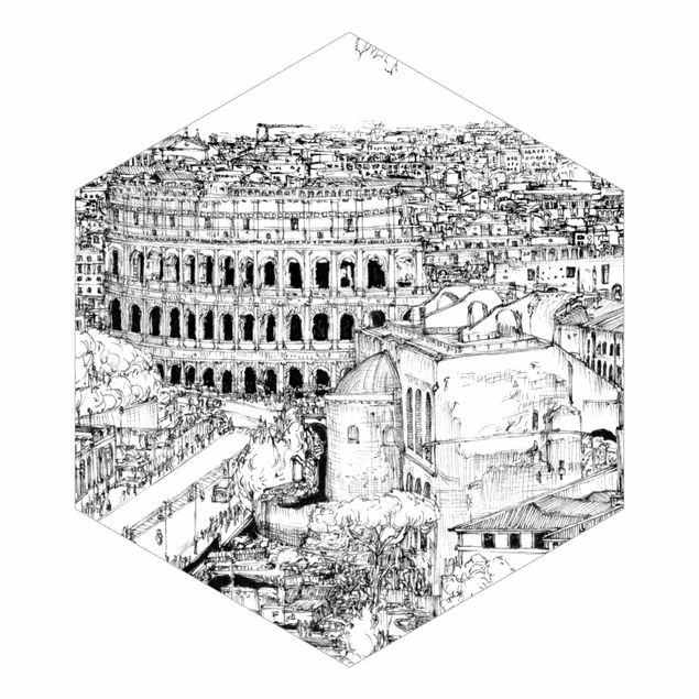Carta da parati online Studio della città - Roma