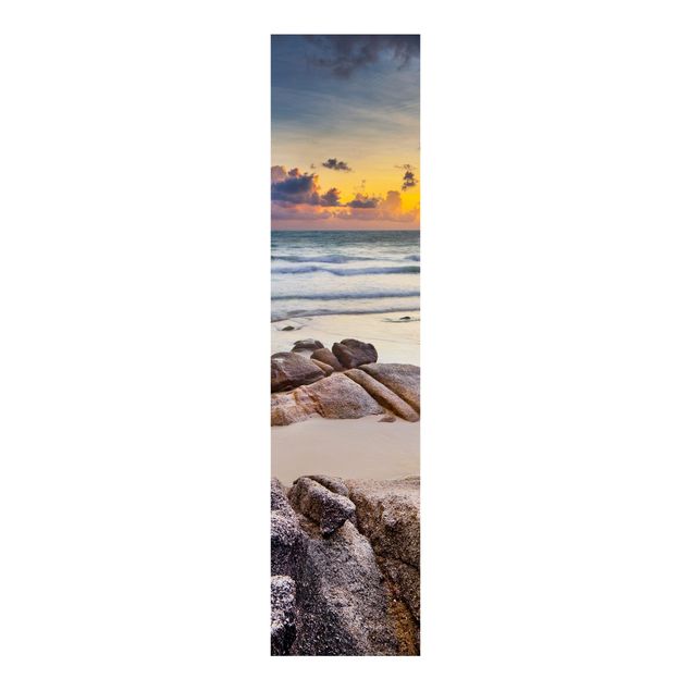 Tende a pannello scorrevoli con paesaggio Spiaggia all'alba in Thailandia