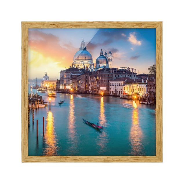 Quadri paesaggistici Tramonto a Venezia
