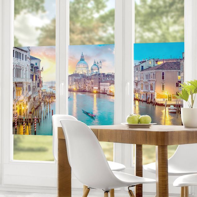 Pellicole colorate per vetri Tramonto a Venezia