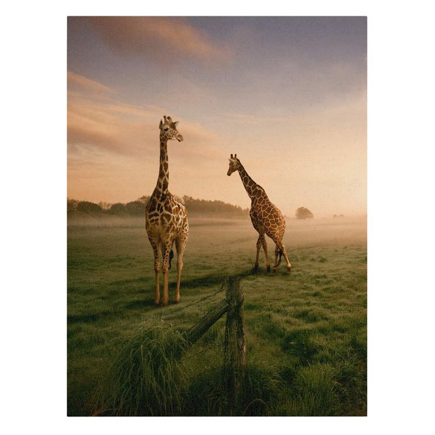 Quadri su tela Africa Giraffe surreali