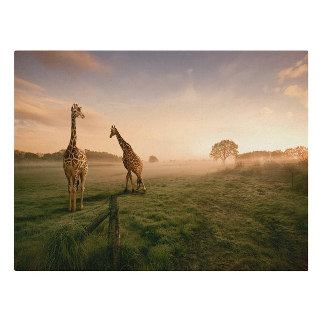 Tela africa Giraffe surreali