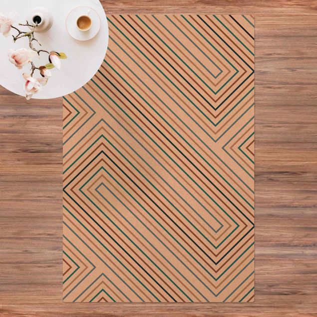 tappeto design moderno Geometria simmetrica di Digione
