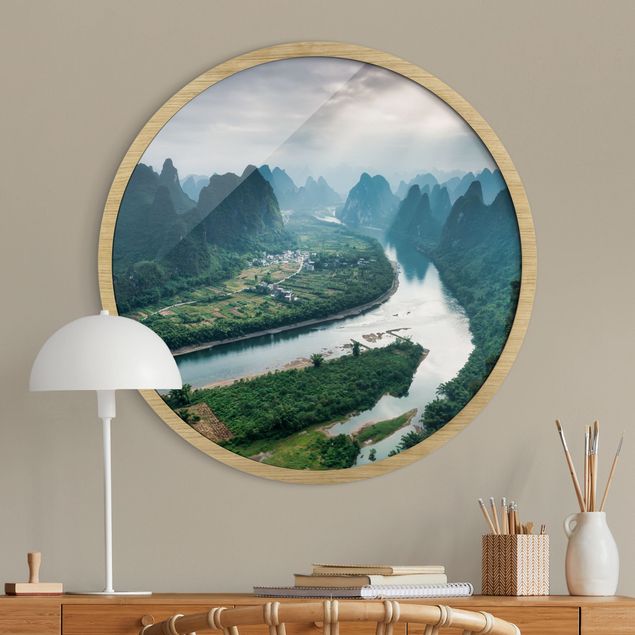 Quadri paesaggistici Veduta del fiume Li e della valle
