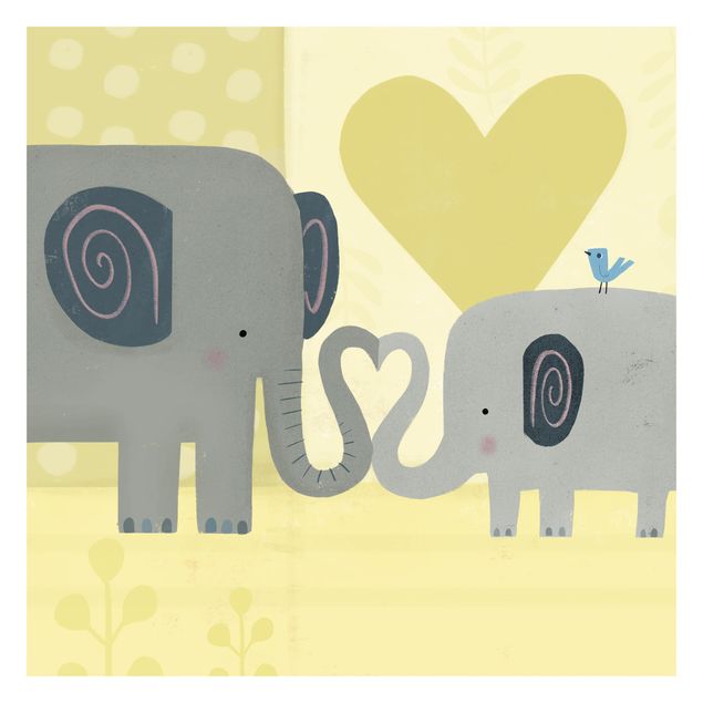 Carte da parati animali Io e la mamma - Elefanti