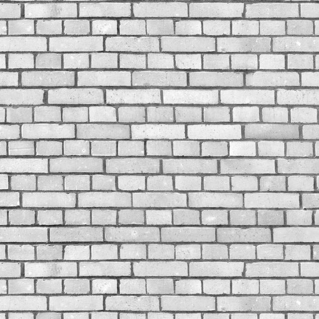 Carta da parati pietra Muro di mattoni bianco