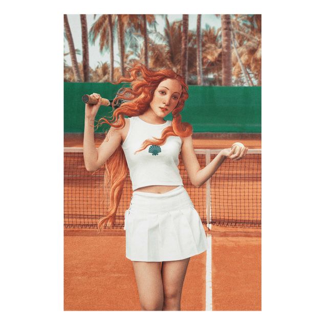 Quadri arancioni Venere del tennis