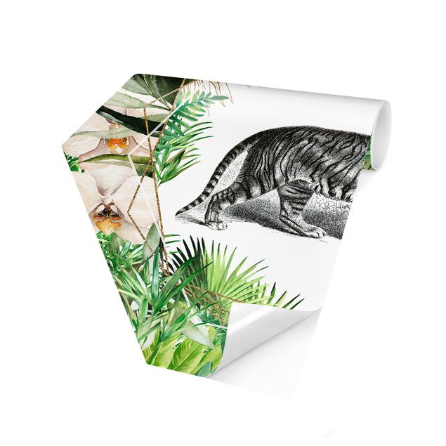 Carte da parati animali Tigre nel boschetto