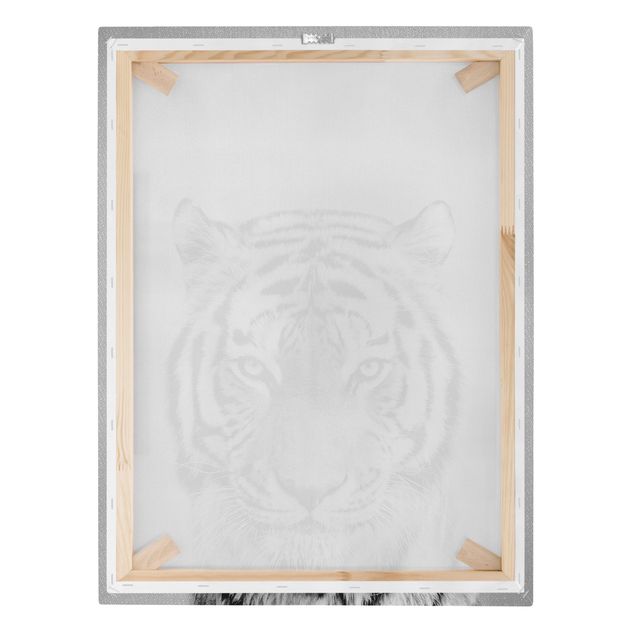 Quadro animali Tigre Tiago Bianco e Nero