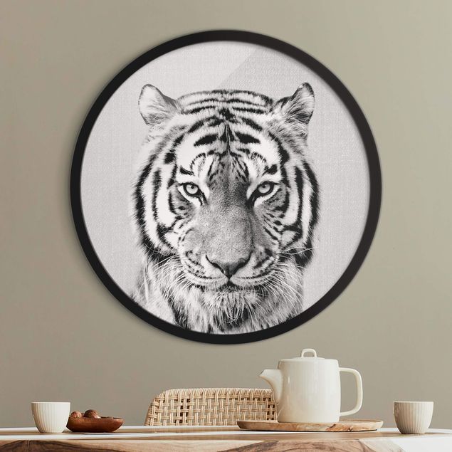 Quadri con tigre Tigre Tiago Bianco e Nero