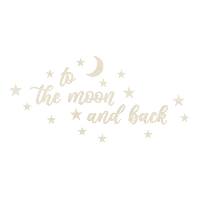 Quadri stampe To the moon and back - Stelle