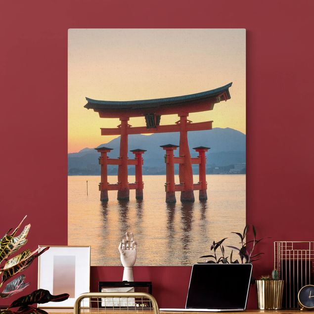 Quadri su tela Asia Torii a Itsukushima