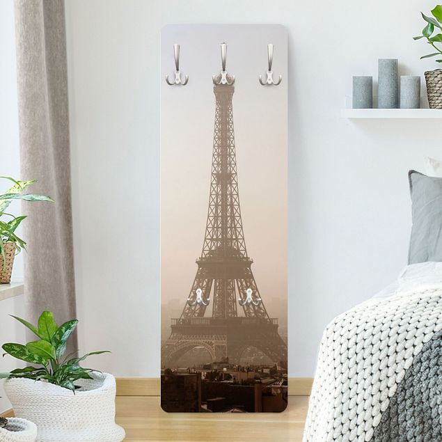 Appendiabiti da parete vintage Tour Eiffel