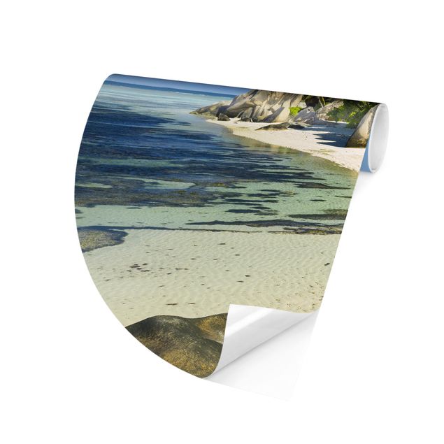 Carte da parati tramonto Spiaggia da sogno Seychelles