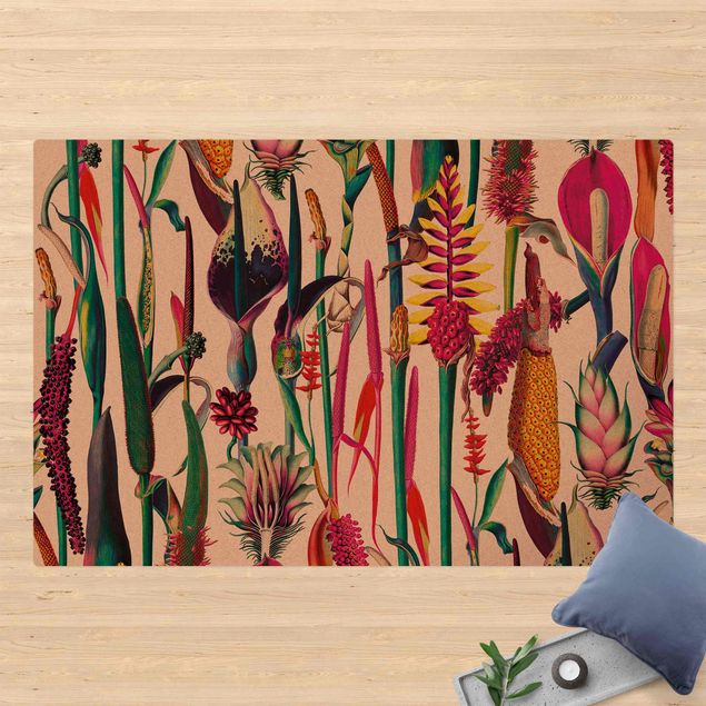 tappeto design moderno Motivo di lusso tropicale XXL