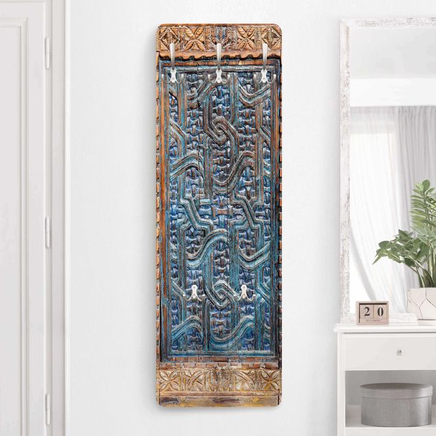 Appendiabiti pannello con disegni Porta con intaglio marocchino