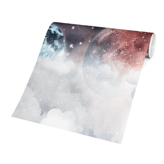 Carte da parati moderne Universo avvolto dalle nuvole