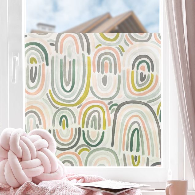 Adesivi per finestre con disegni Frivoli arcobaleni