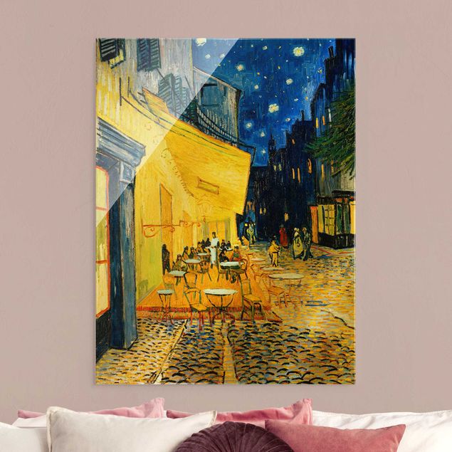 Puntinismo quadri famosi Vincent van Gogh - Terrazza di un caffè di notte