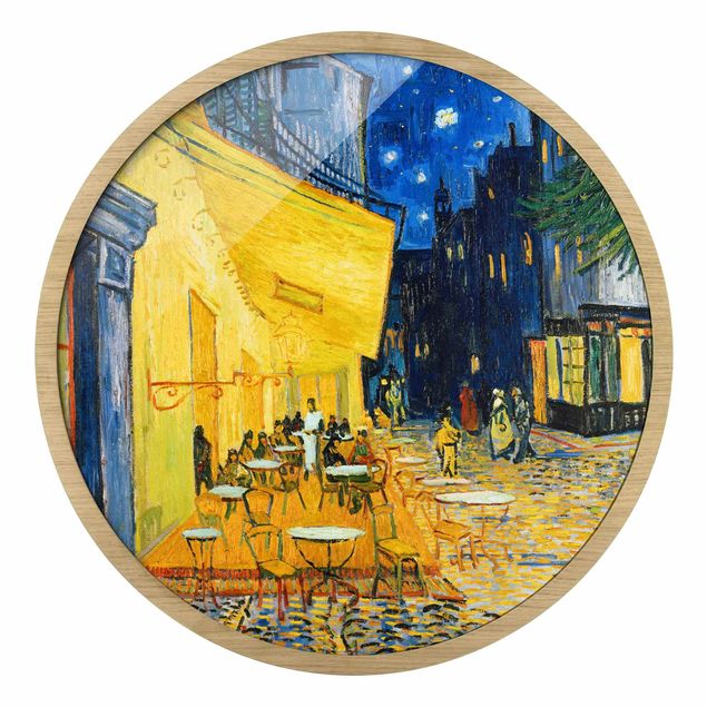 Stile artistico Vincent van Gogh - Terrazza di un caffè di notte