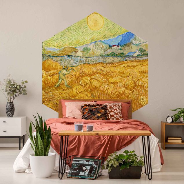 Quadri post impressionismo Vincent Van Gogh - Il raccolto, il campo di grano