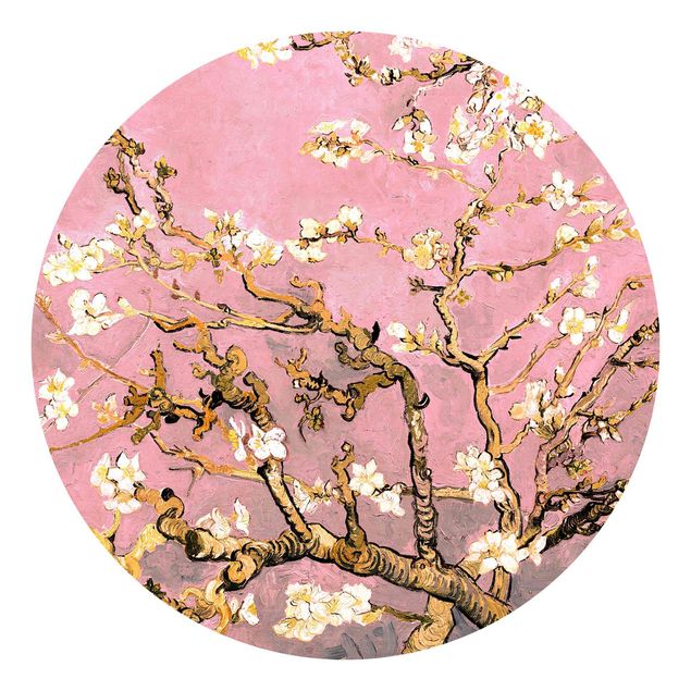 Carta da parati adesiva Vincent Van Gogh - Mandorlo in fiore in rosa antico