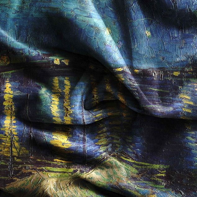 Quadro post impressionista Vincent van Gogh - Notte stellata sul Rodano