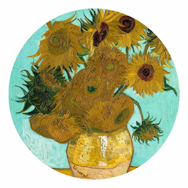 Quadro puntinismo Vincent van Gogh - Girasoli