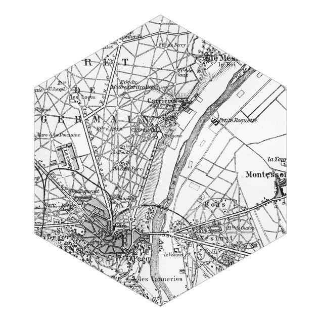 Quadri Andrea Haase Mappa vintage St Germain Parigi