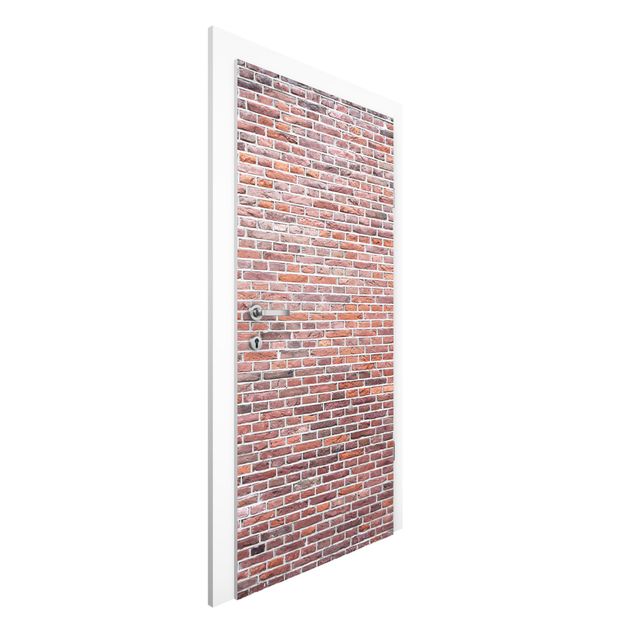 Carta da parati effetto pietra Red Brick Wallpaper - Brick Wall in Amsterdam