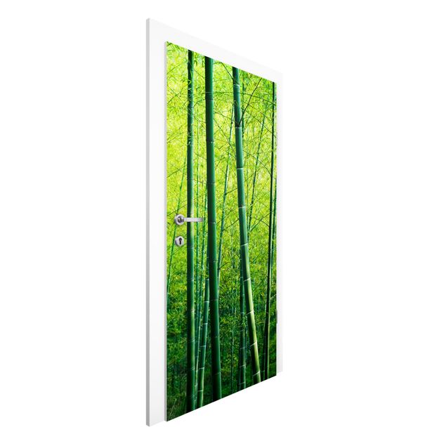 Carte da parati per porte per foresta Foresta di bambù