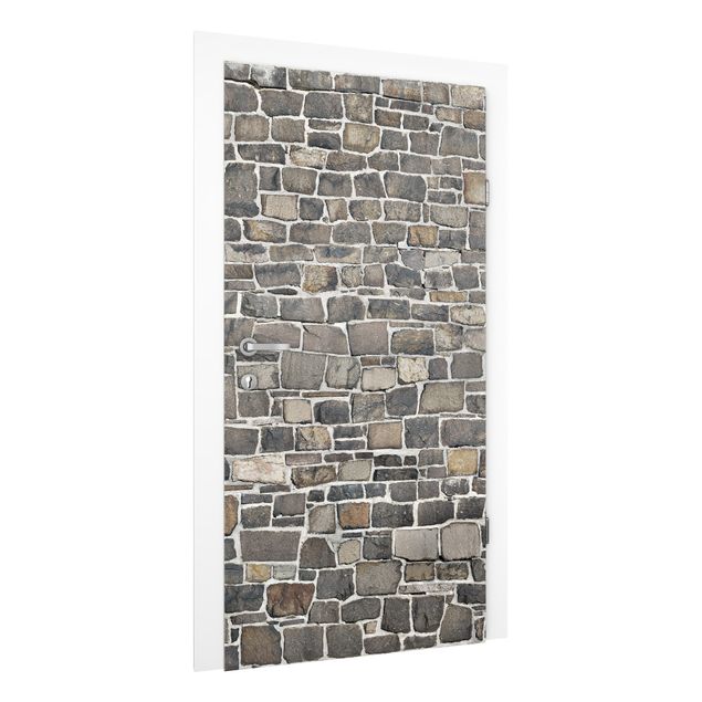 Carte da parati effetto pietra di cava Muro di pietra frantumato