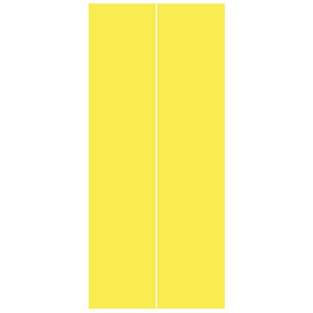 Carta da parati per porte - Colour Lemon Yellow - Tinta unita