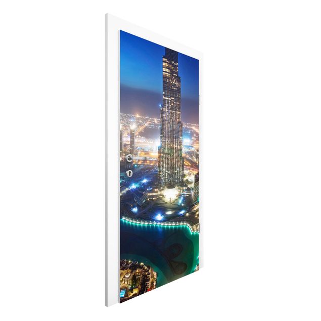Carte da parati per porte architettura e skylines Dubai Marina