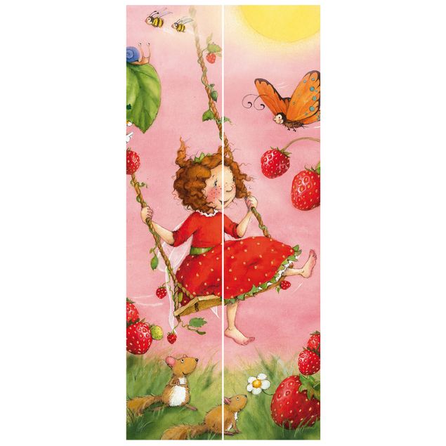 Carta da parati moderne The Strawberry Fairy - L'altalena dell'albero